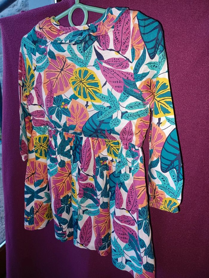 Robe doublée à fleurs DPAM 4 ans - photo numéro 8