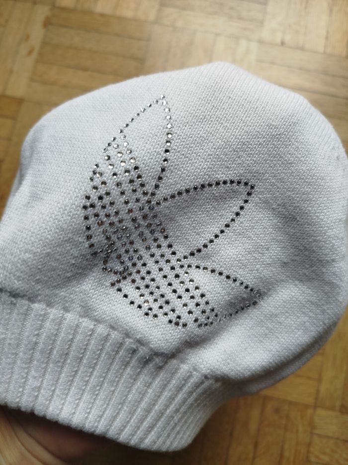 Bonnet fille adidas TU blanc - photo numéro 2
