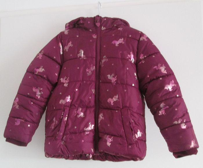 Doudoune bordeaux licorne Dopodopo 6-7 ans
