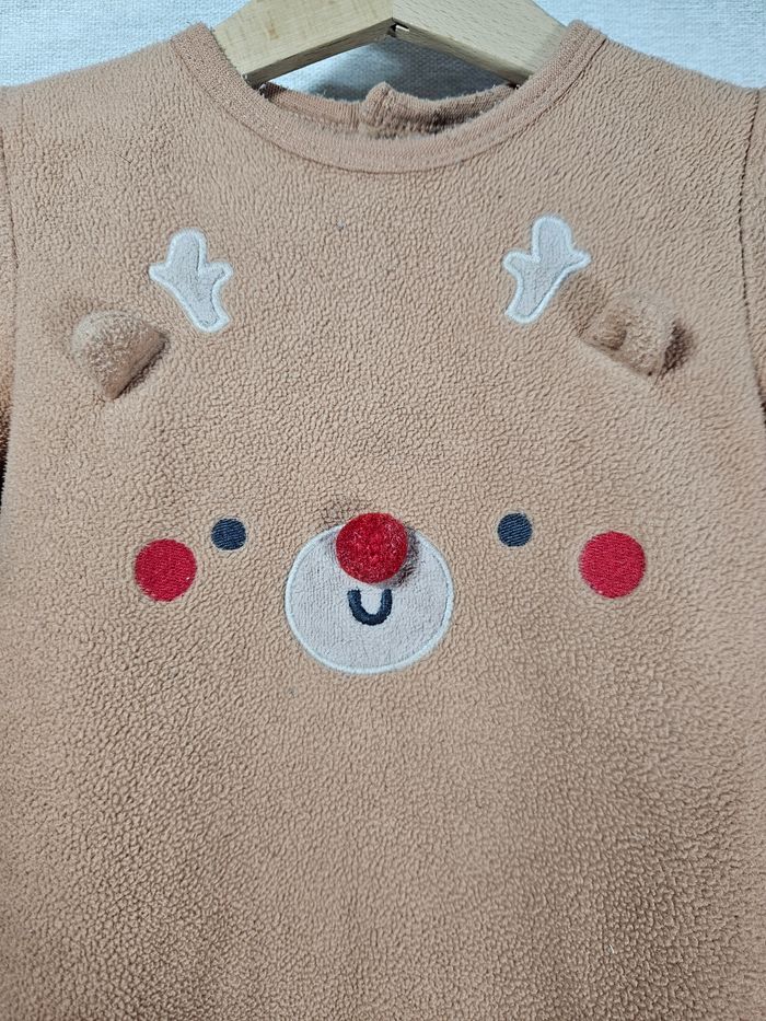 Pyjama renne de Noël 12 mois - photo numéro 2