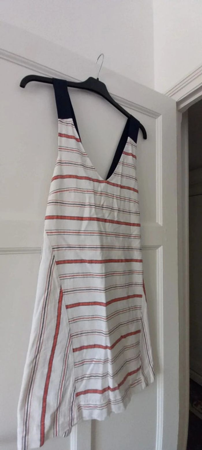Robe Cop Copine 40 rayée blanc, rose, marine - photo numéro 4