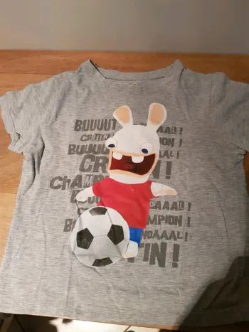 Tee-shirt "Lapins crétins" 10 ans