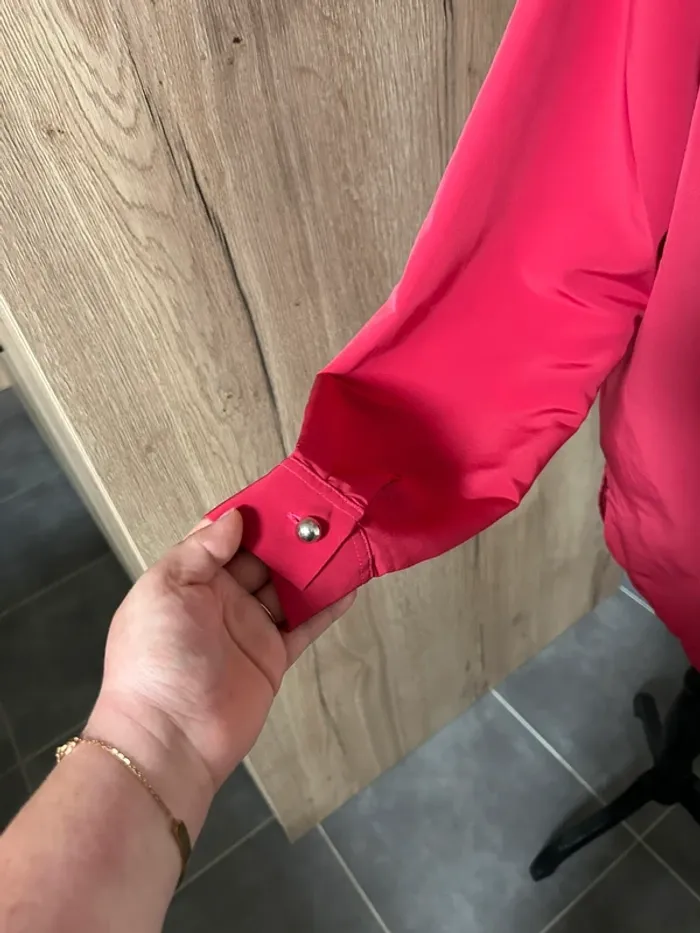 Chemisier rouge vintage taille 44 - photo numéro 4