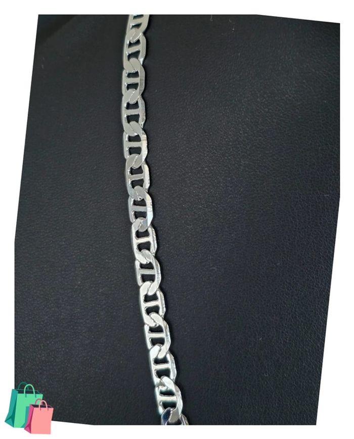 Collier maille marine 5mm 50cm - photo numéro 3
