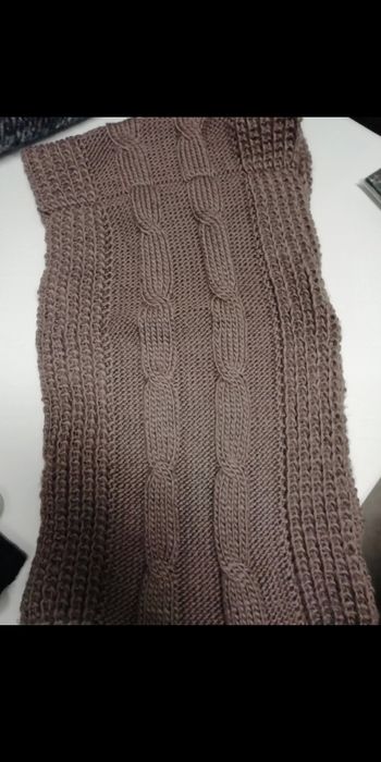 Grand tour de cou femme neuf couleur TAUPE