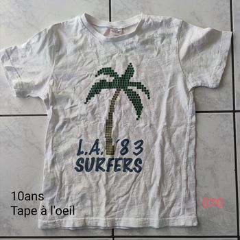 T-shirt blanc 10 ans
