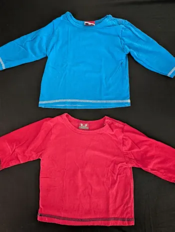 2 T-shirt manches longues