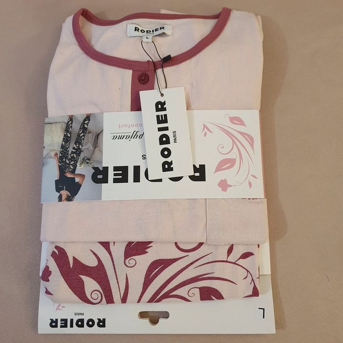 Ensemble pyjama rose Rodier Taille L - photo numéro 3