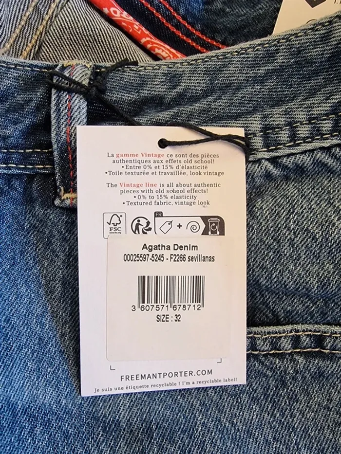 Freeman T. Porter jeans large Agatha * taille 42 * - photo numéro 9