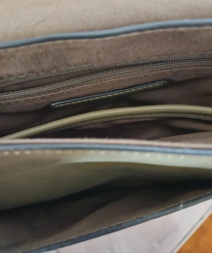 Sac à main kaki avec chaînette Bocage - photo numéro 8