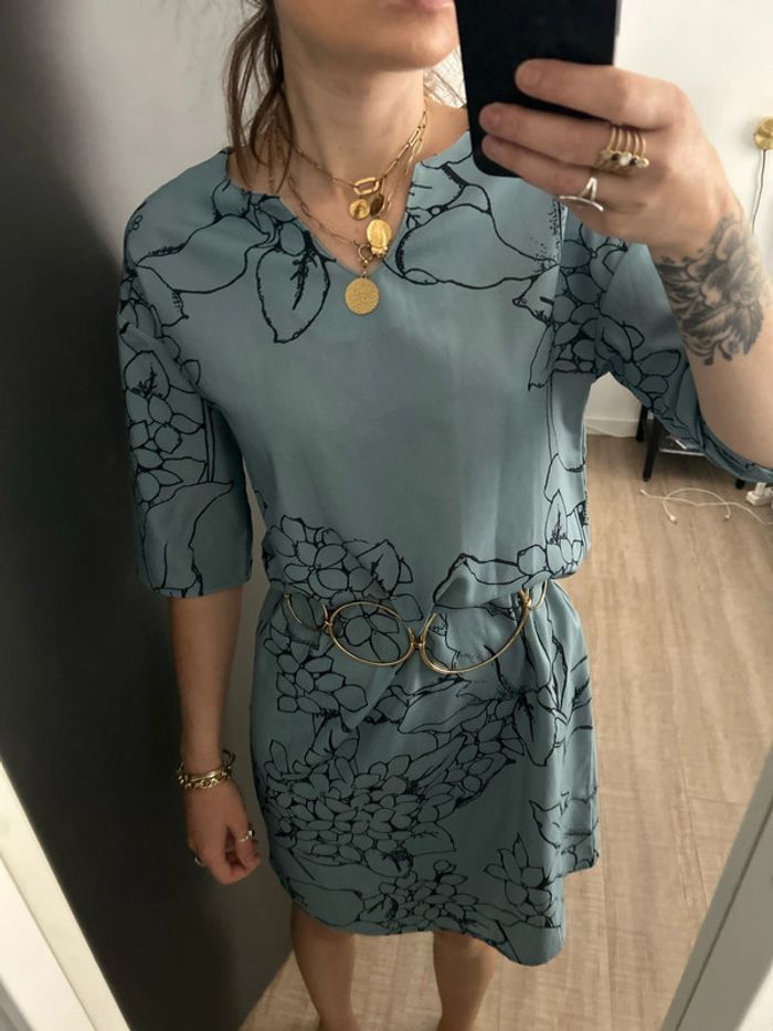Robe bleu large taille s - photo numéro 2