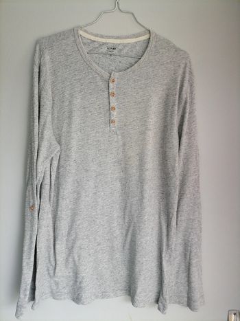 T-shirt manches longues Kiabi (gris), XL