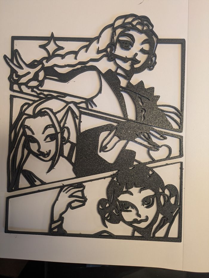 Décoration murale K-Pop – Création artisanale inspirée de la série Netflix - photo numéro 3