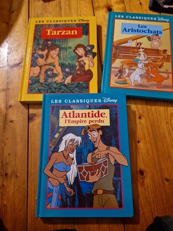 Lot de 3 livres les classiques de Disney