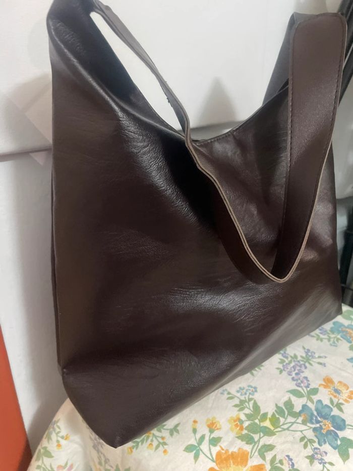 Sac fourre-tout marron - photo numéro 4