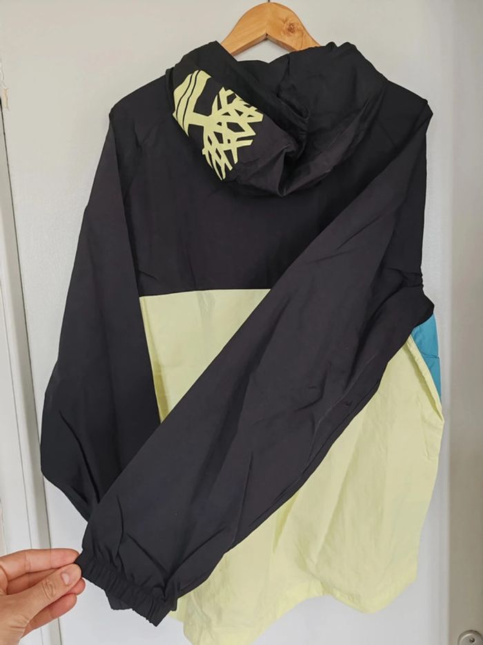 K-Way Imperméable Quart Zip Timberland Taille L Noir et Jaune - photo numéro 4