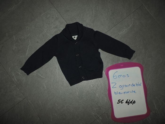 gilet z grain de blé taille 6 mois