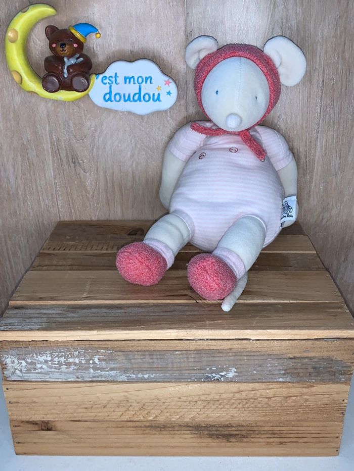 MR48 doudou souris 🐭 lila Moulin Roty
