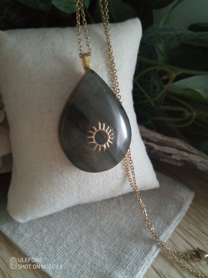 Collier de protection en pierre de labradorite - photo numéro 3