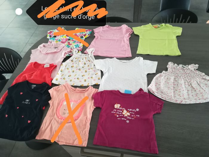 Lot tee shirts 12mois