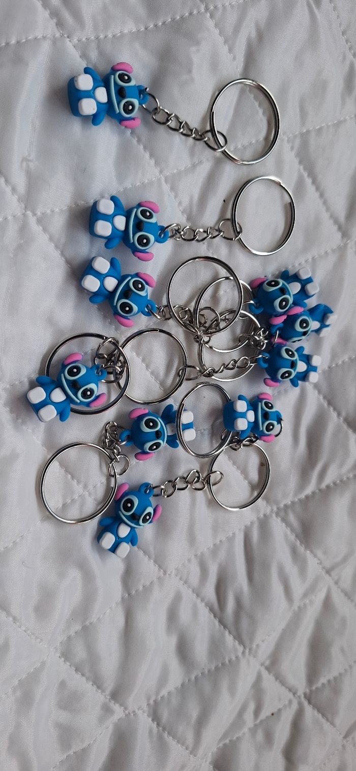 Lot de 10 pièces portes clé stitch - photo numéro 2