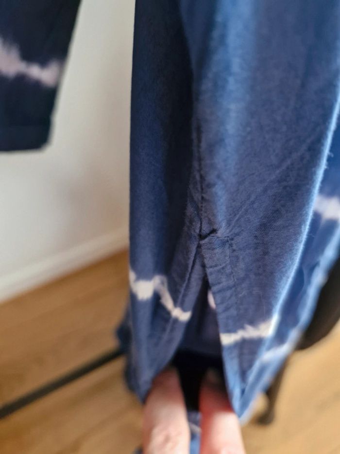 Maison 123 robe longue tie and dye bleu marine - photo numéro 10