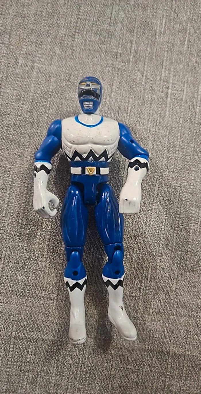 Figurine power rangers lost galaxy bleu