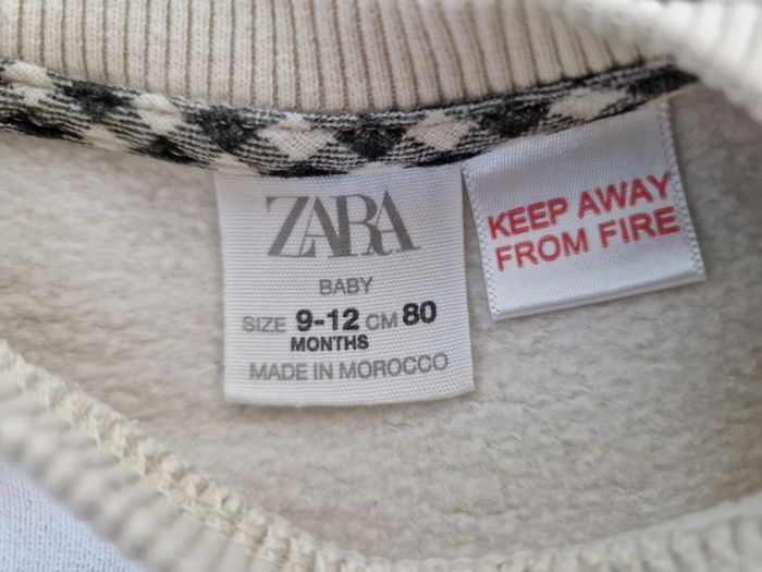 Pull chaud mixte zara beige gris 80 cm - photo numéro 4