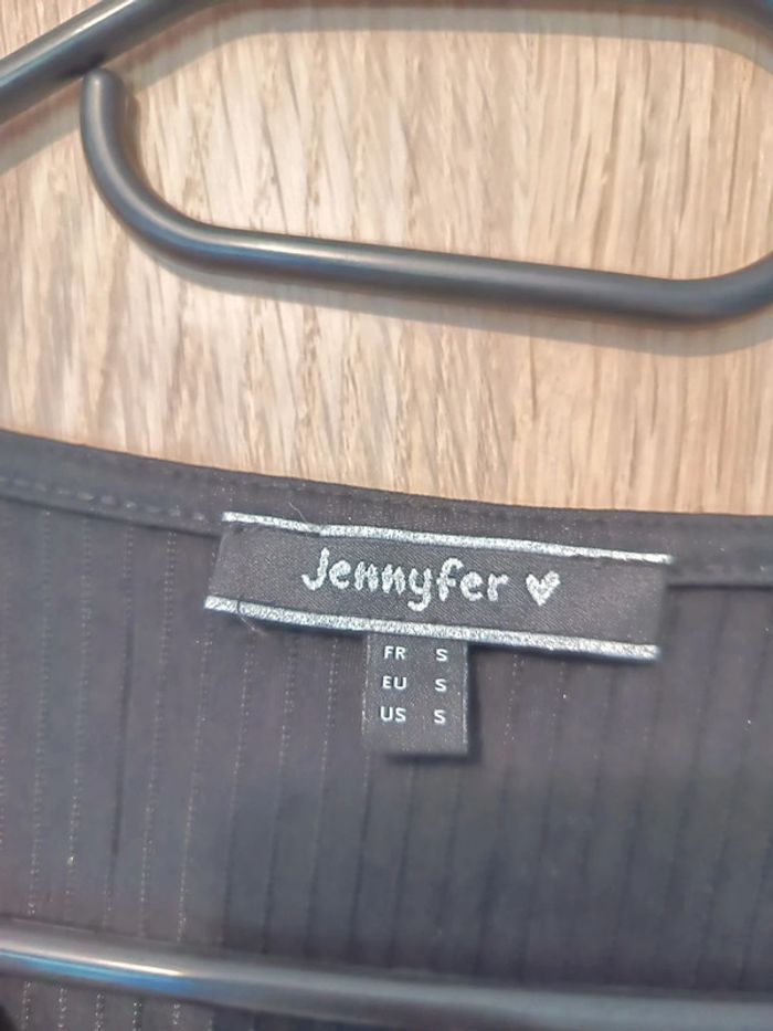 Combi-short noir pailleté argent et rouge neuf Jennyfer - Taille S 36 - photo numéro 7