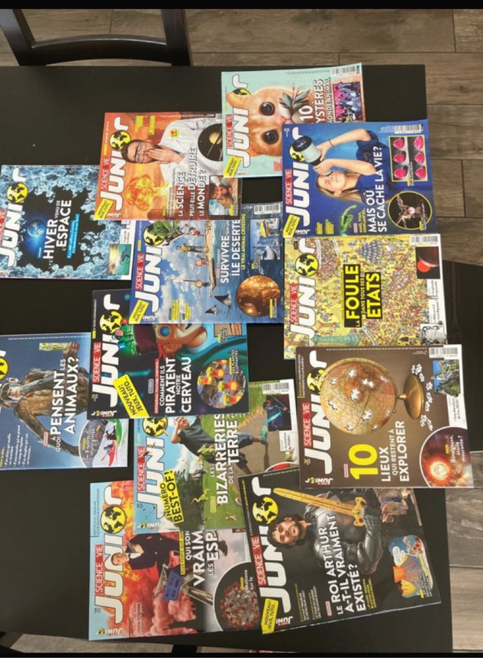 Lot de 12 magasines sciences et vie junior