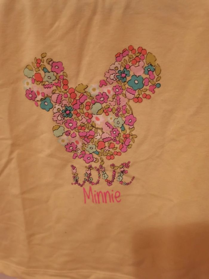 T-shirt manches courtes jaune minnie - photo numéro 2