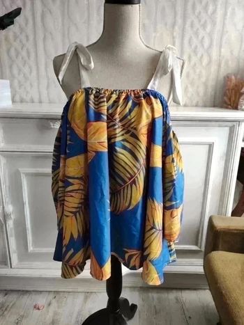 Blouse très grande taille avec liens