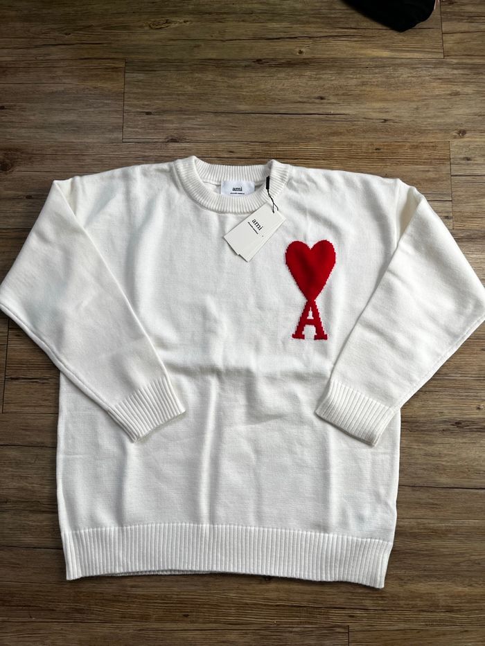 Pull ami Paris blanc - photo numéro 3