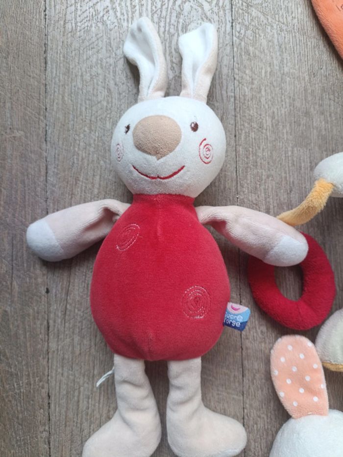 Lot de 3 doudous lapins. - photo numéro 3