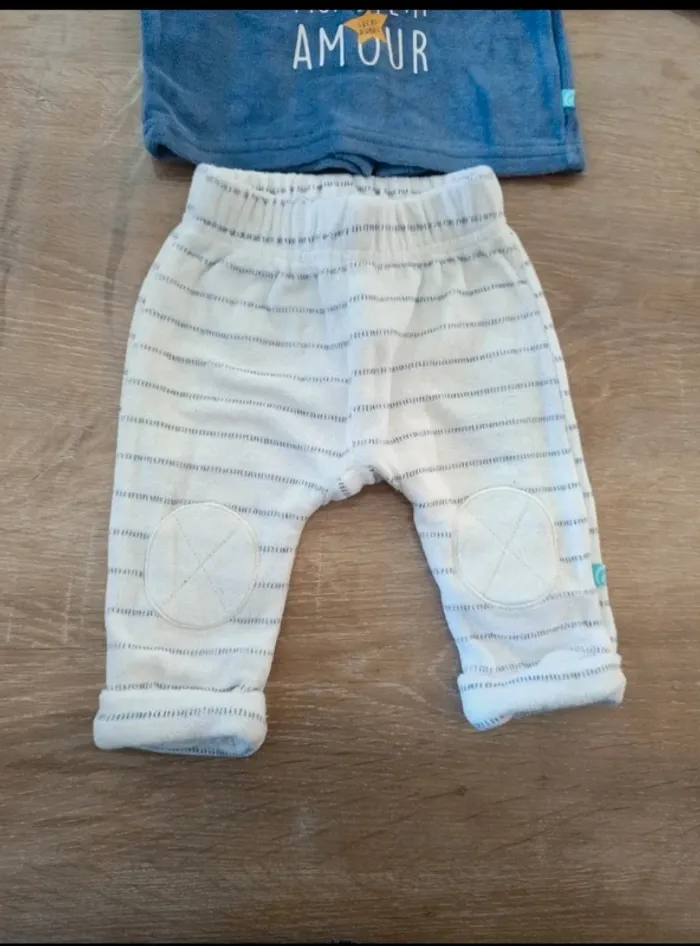 Ensemble pyjama garçon 1 mois - photo numéro 2