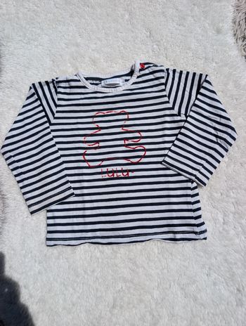 Tee-shirt manches longues 24 mois lulu castagnette