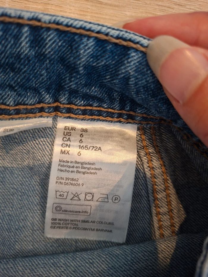 Jupe en jean à boutons - photo numéro 8