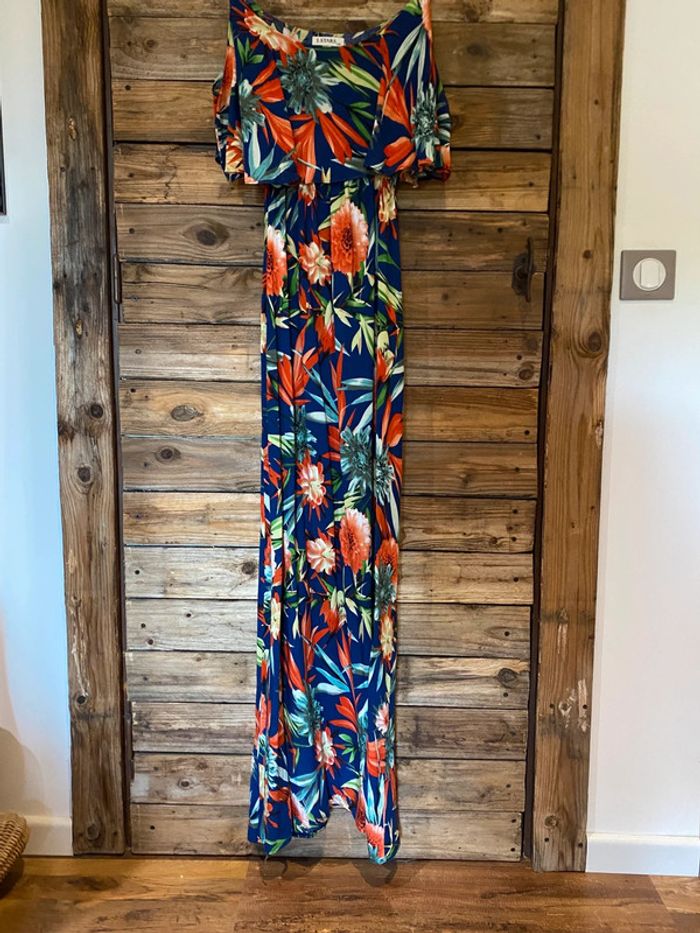 Robe longue fleuri