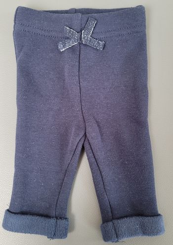 Pantalon molletonné 1mois fille
