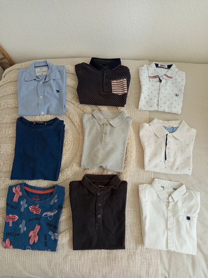 Lot été polos, chemises manches courtes & t-shirts 5 / 6 ans garçon