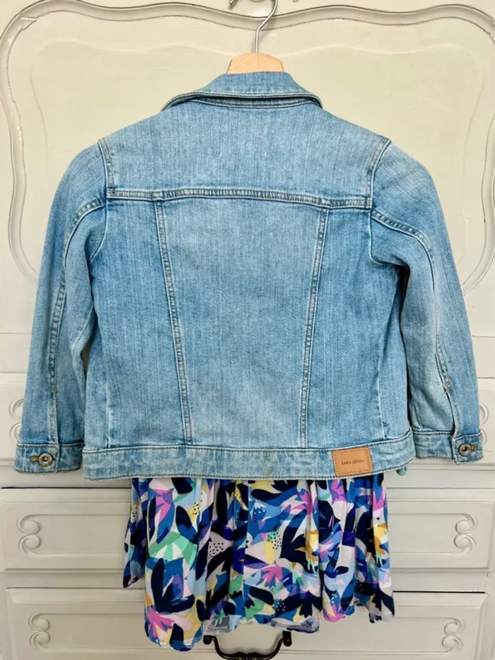 Veste en jean Zara - Taille 7 ans Très bon état - photo numéro 3