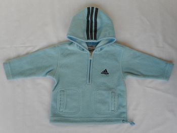 Pull polaire à capuche - Adidas - 18 mois