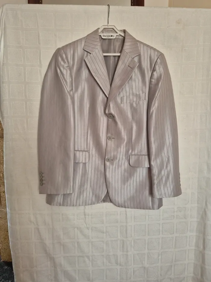 Veste ou blazer gris argent taille 42 - photo numéro 6