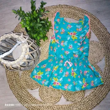 🌸 Tunique Orchestra fille 4 ans – Imprimé fleuri, parfaite pour l’été ! 🌞