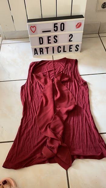 Débardeur Bordeaux intimissimi taille S