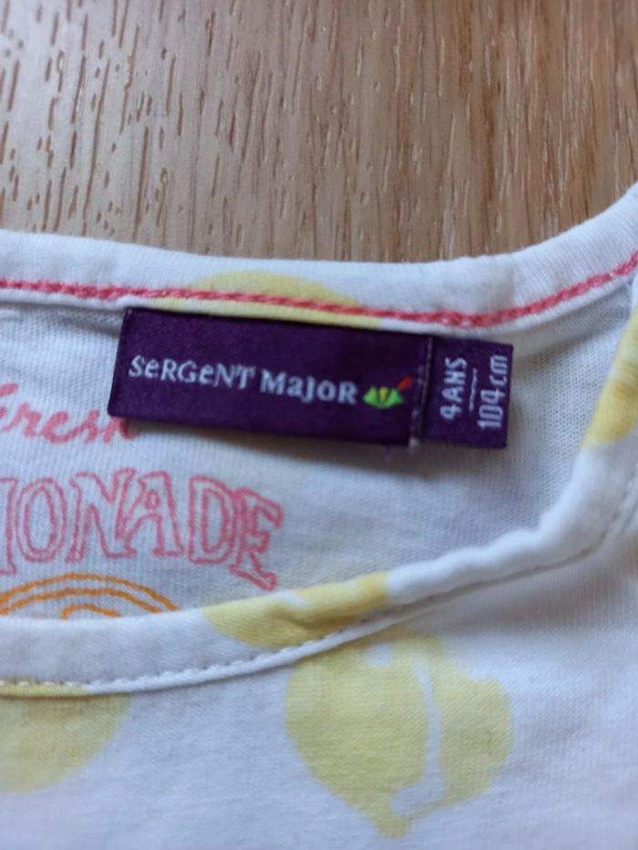 T-shirt fille sergent major 4 ans - photo numéro 3