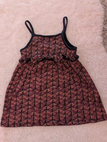 Robe à bretelles fille 18 mois