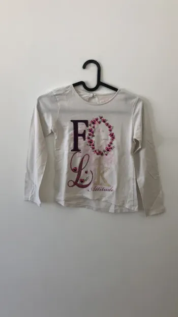 Tee shirt manche longues blanc