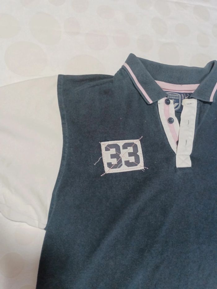 Tee shirt Polo homme manches courtes Girondins de Bordeaux taille L - photo numéro 2