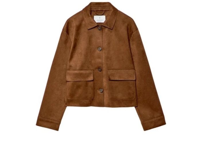 Chaqueta efecto ante